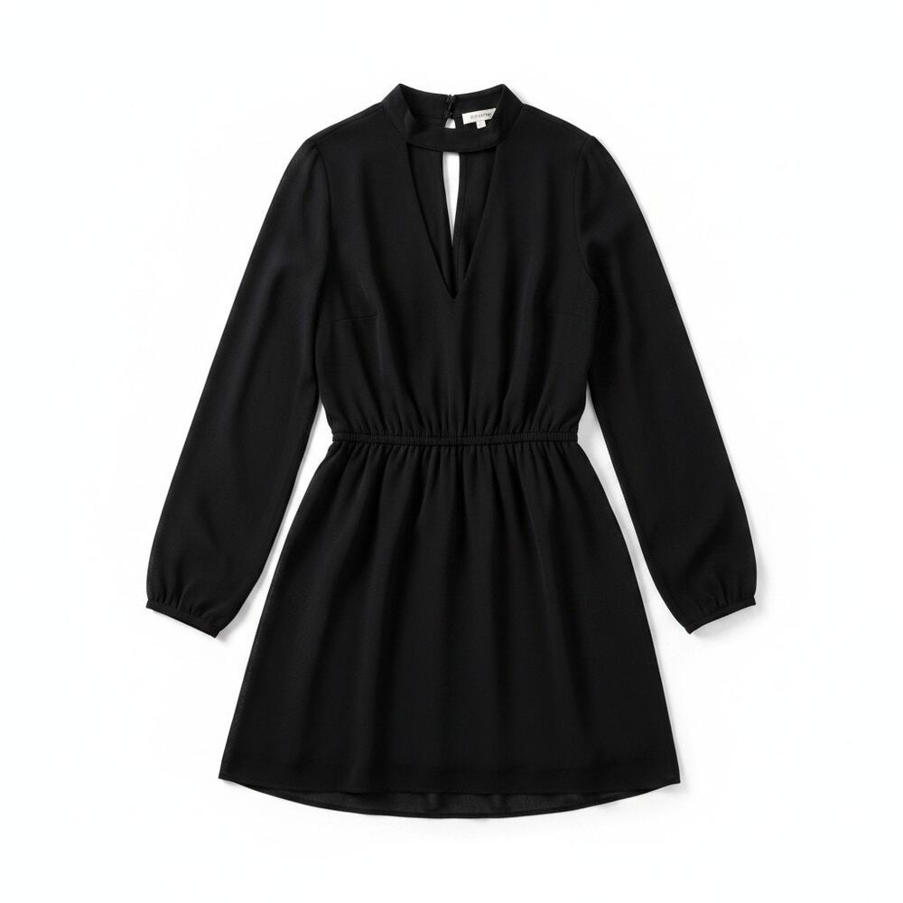H&M Divided Womens Long Sleeve Cutout Mini Dress Black 6 Whimsigoth Punk Witchy